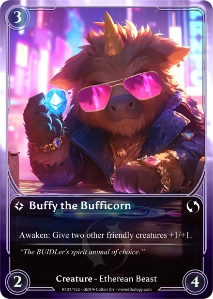 Buffy the Bufficorn Card